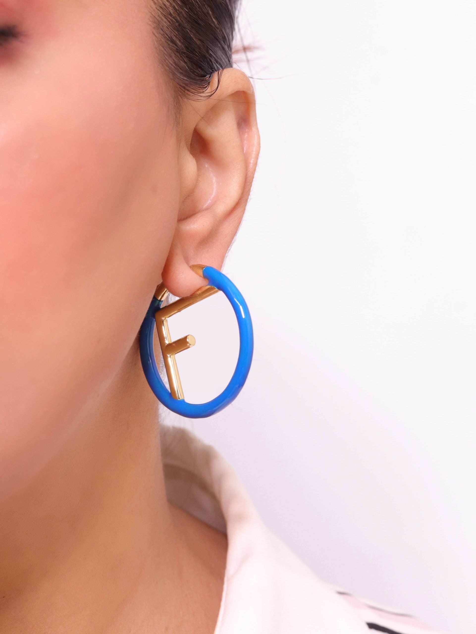 Blue Alphabet F Hoops