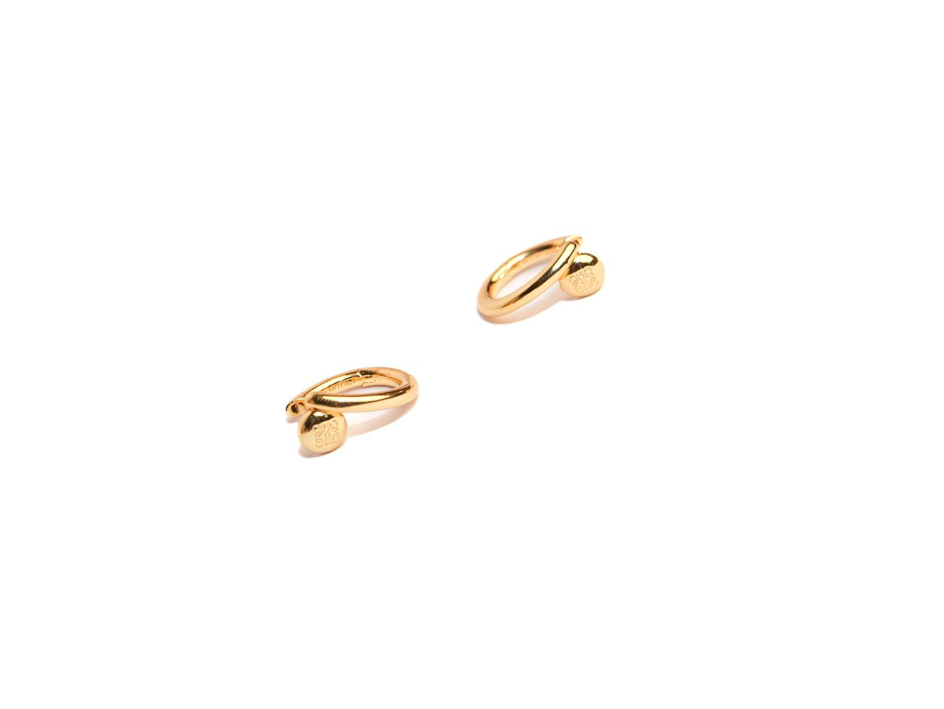 Alphabet LW nail pattern Small Gold Hoops