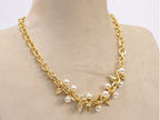 Pearl studs link chain
