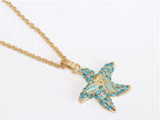Blue star neck chain