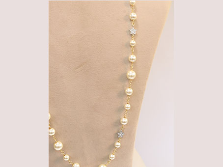 Double C layered necklace
