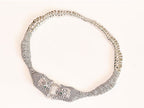 Platinum panther body necklace