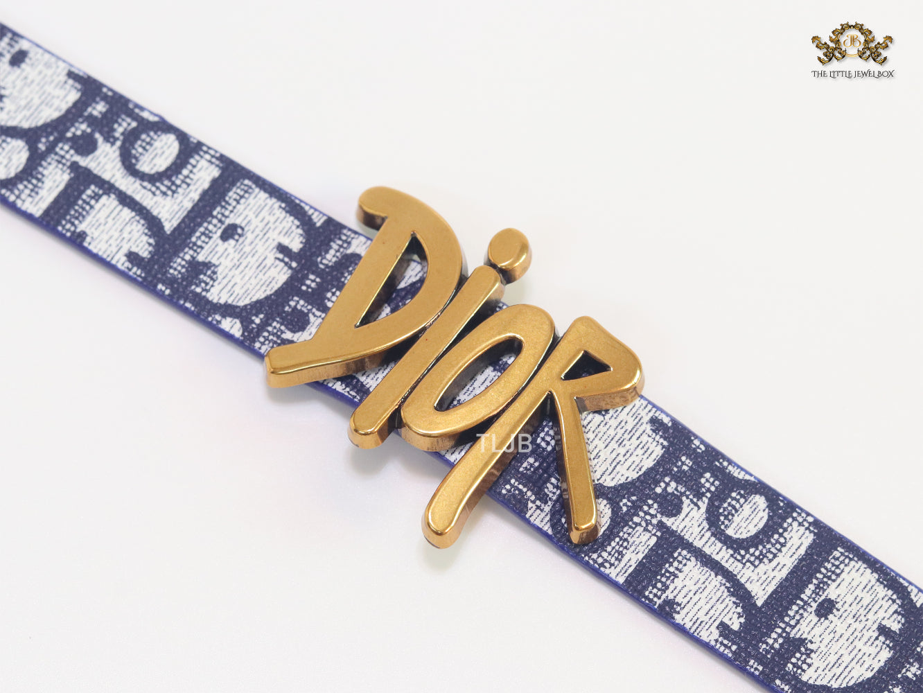 Alphabet D Blue Strap Bracelet