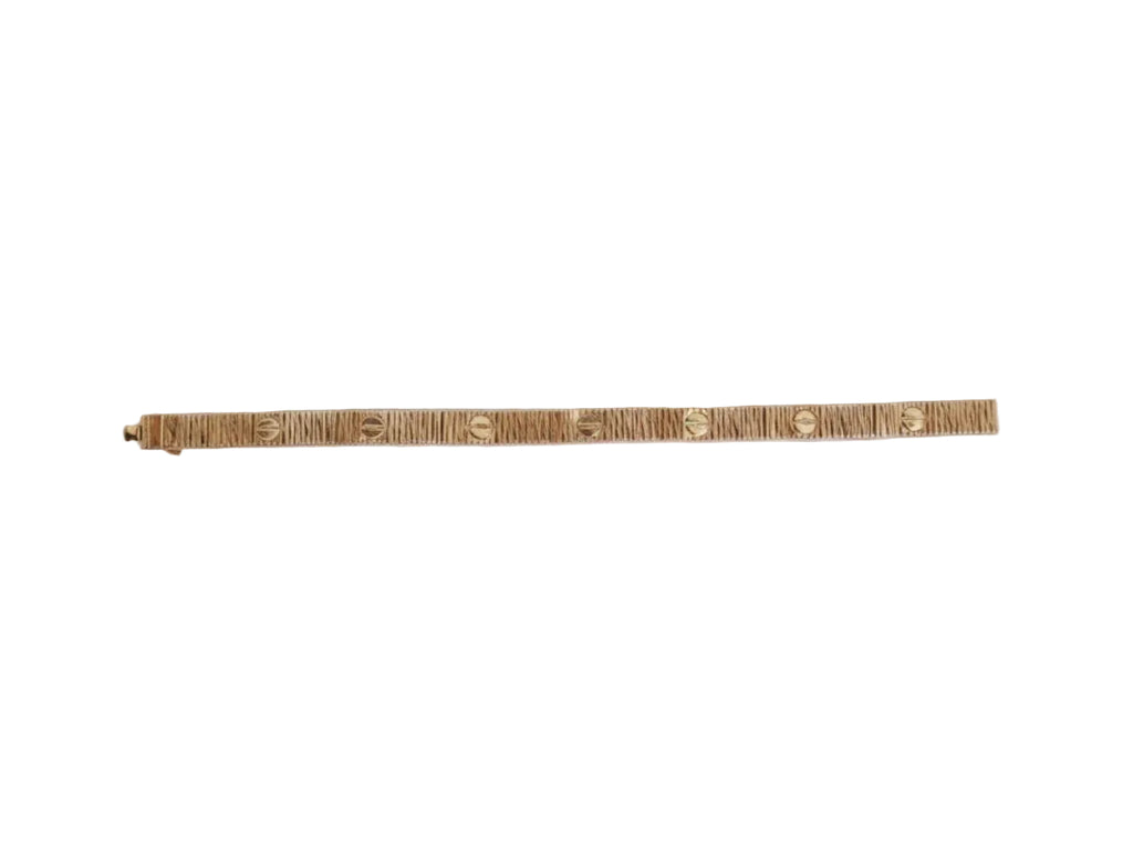 Rose gold love tennis bracelet