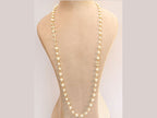 Alphabet double C pearl long chain