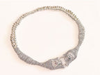 Platinum panther body necklace