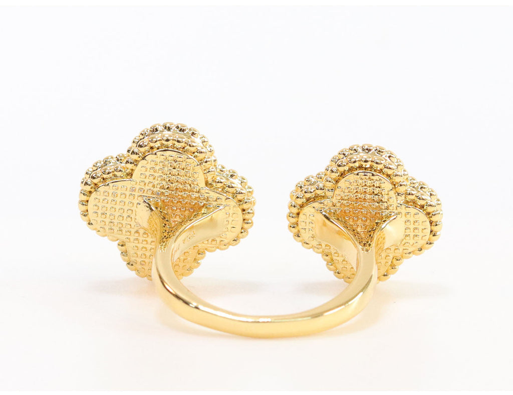 Double BLACK malachite ring