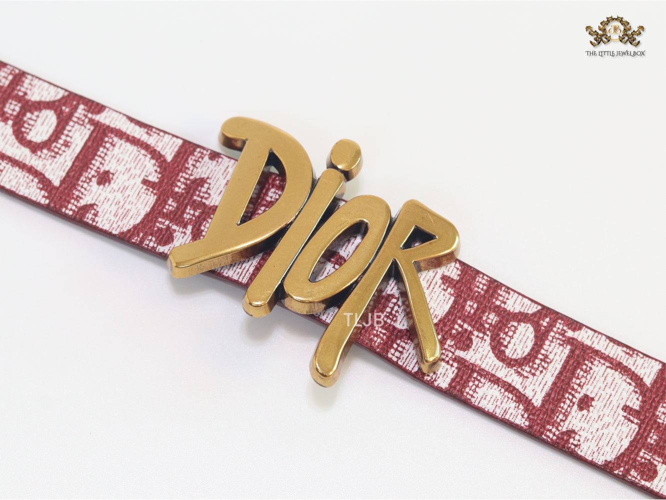 Alphabet D Red Strap Bracelet