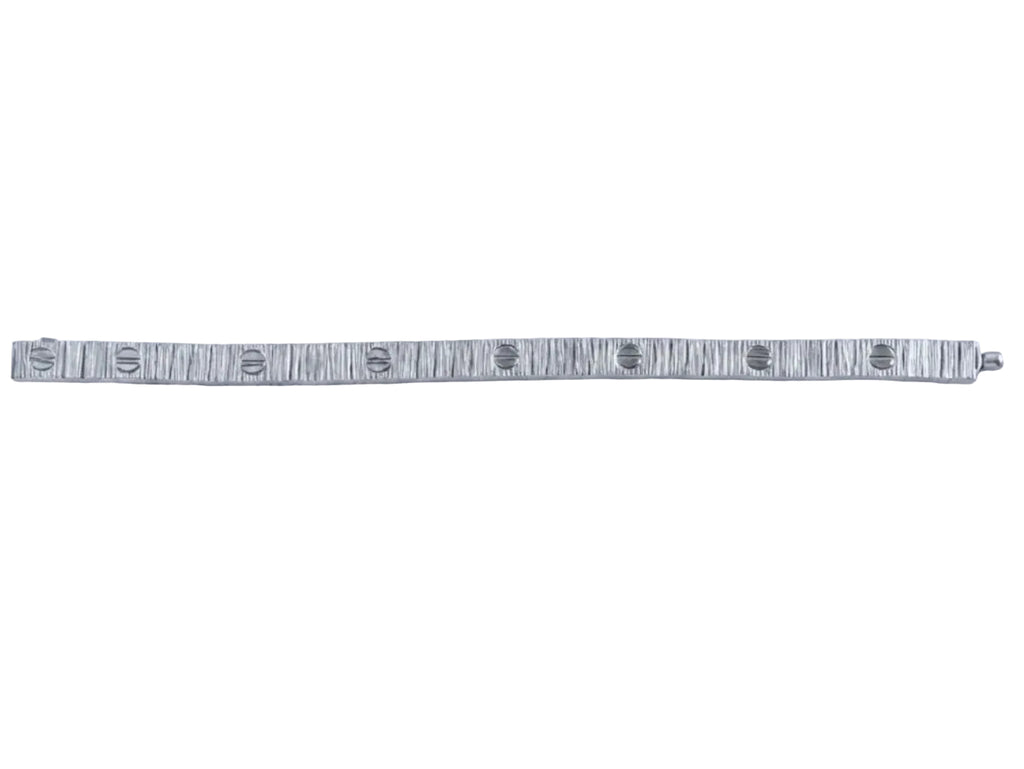 Platinum love tennis bracelet
