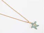 Blue star neck chain
