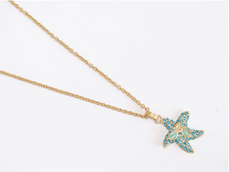 Blue star neck chain