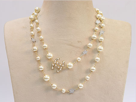 Double C layered necklace