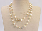 Double C layered necklace