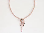 Cz rose gold panther sleek chain