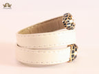Serpentine white belt bracelet