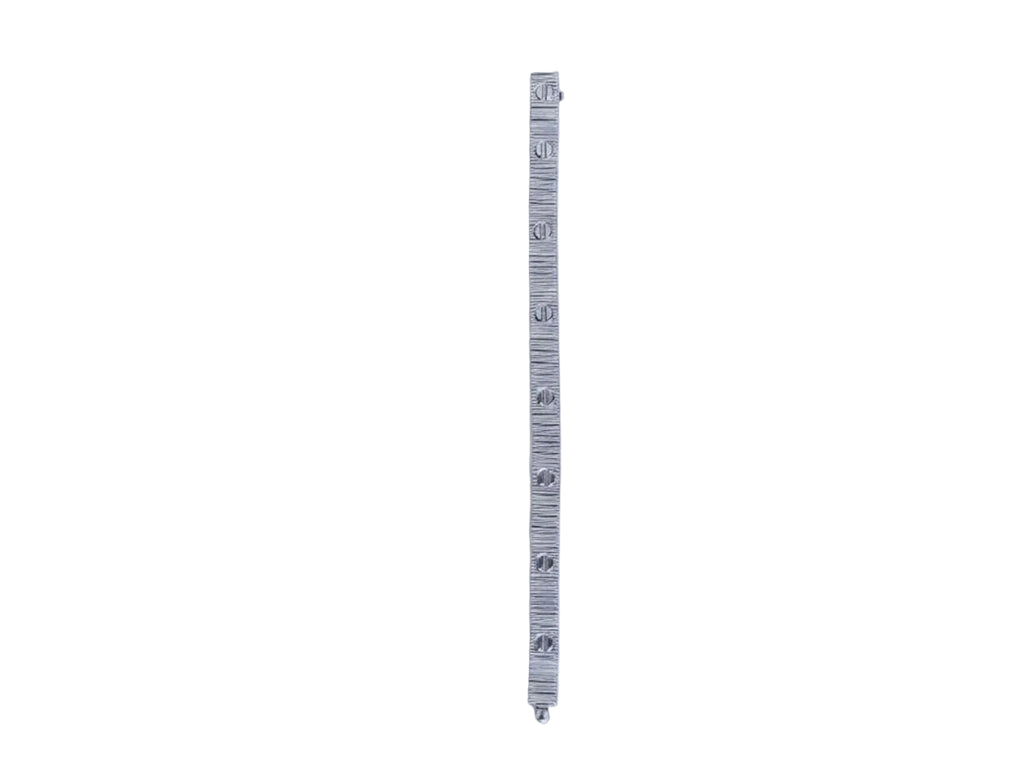 Platinum love tennis bracelet