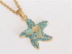 Blue star neck chain