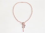 Cz rose gold panther sleek chain