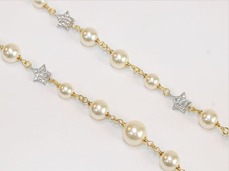 Double C layered necklace