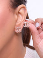 Double C baguette studs