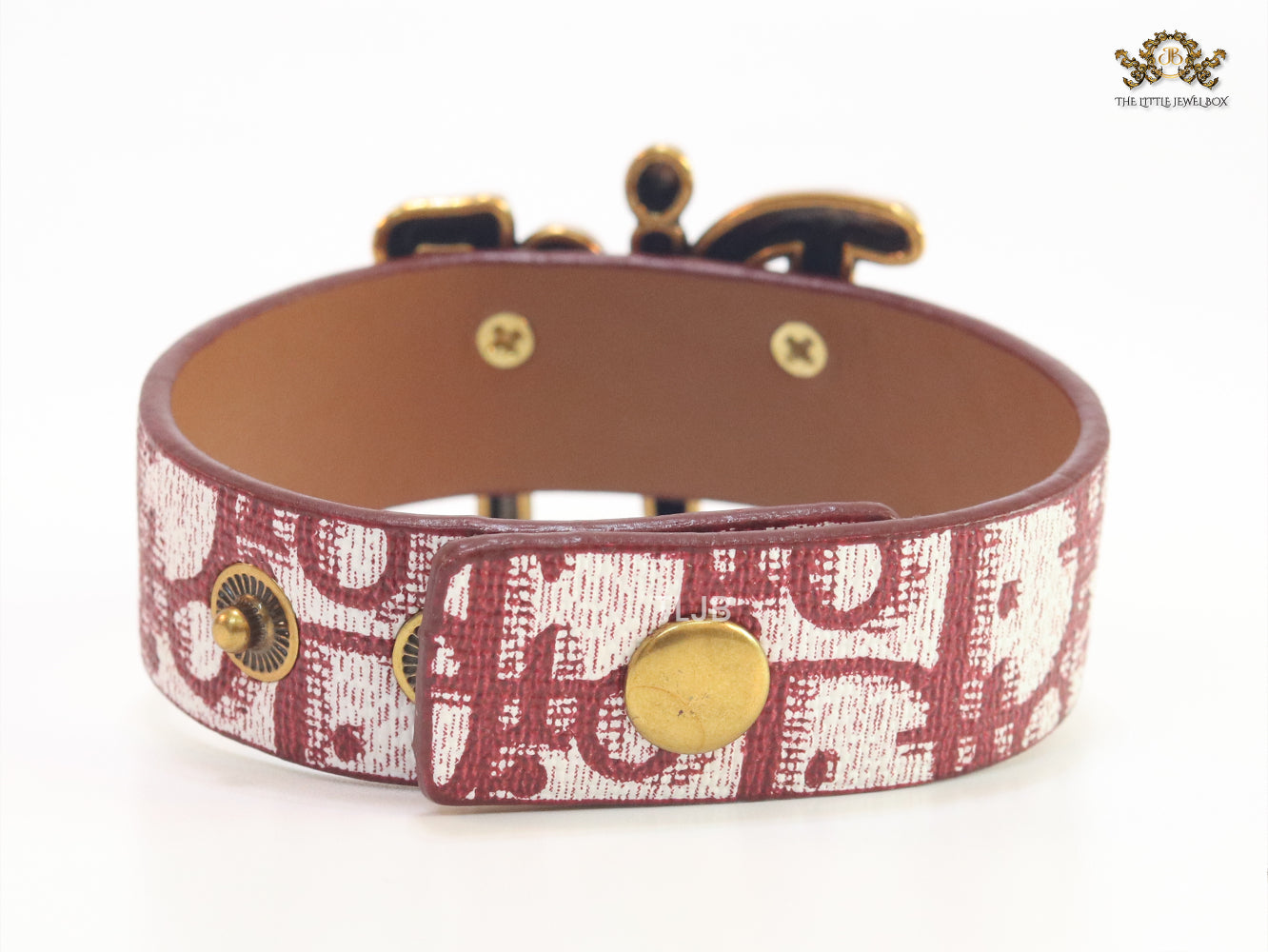 Alphabet D Red Strap Bracelet