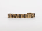 Rustic Copper Alphabet C and D open bracelet