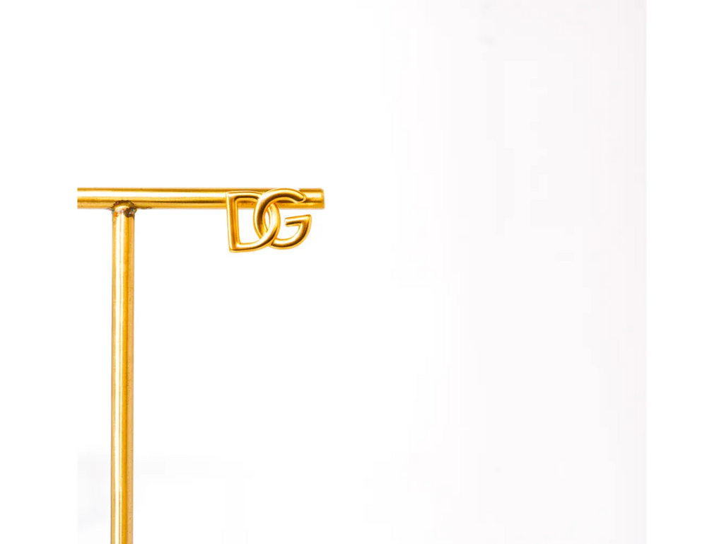 Gold Alphabet DG Stud Earrings