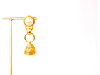Gold Pearl Dome Jhumka Earrings