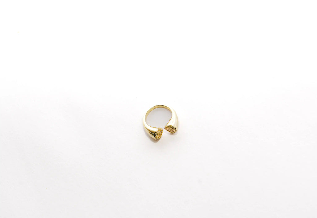Cushion Double Top Adjustable Ring