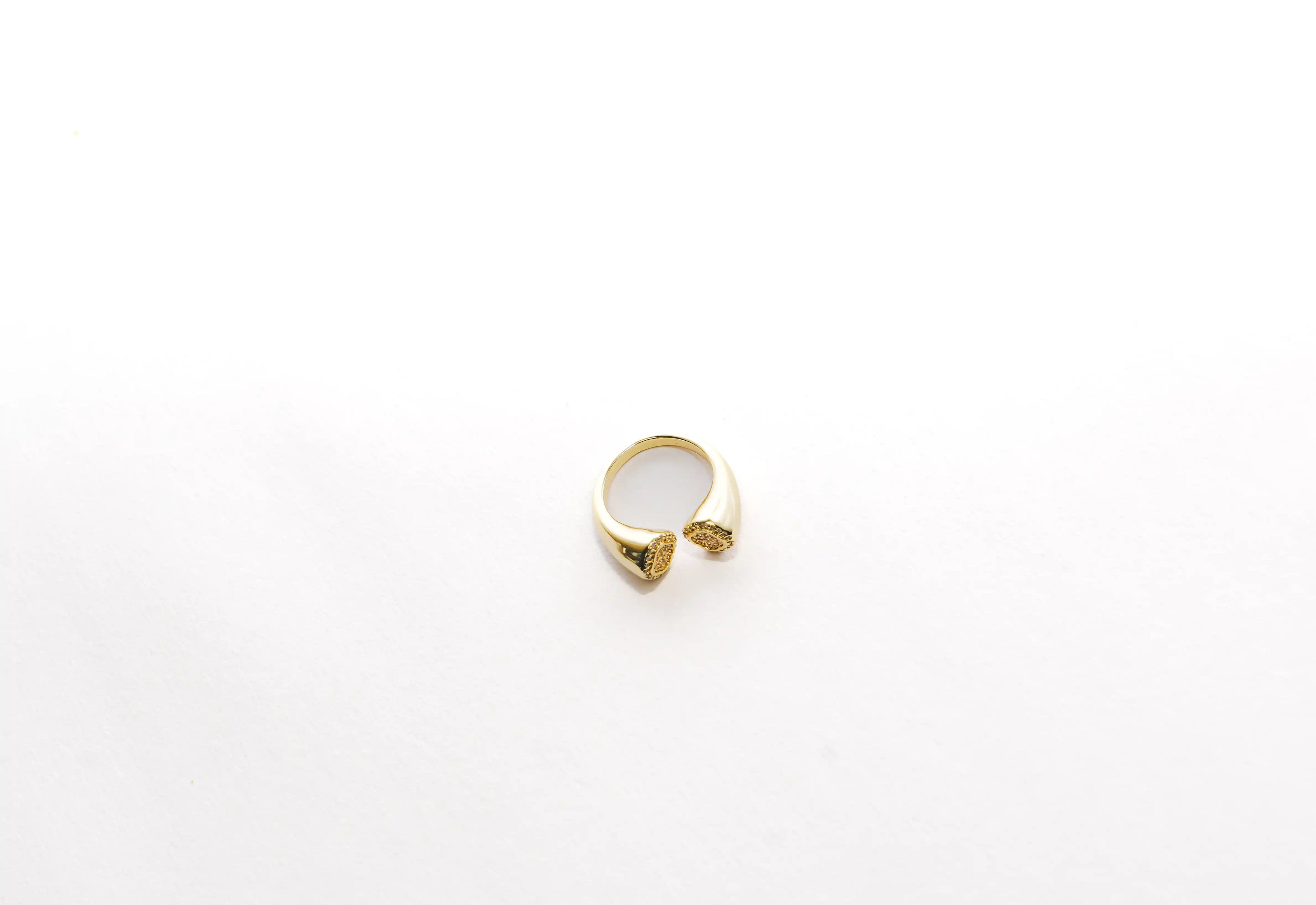 Cushion Double Top Adjustable Ring