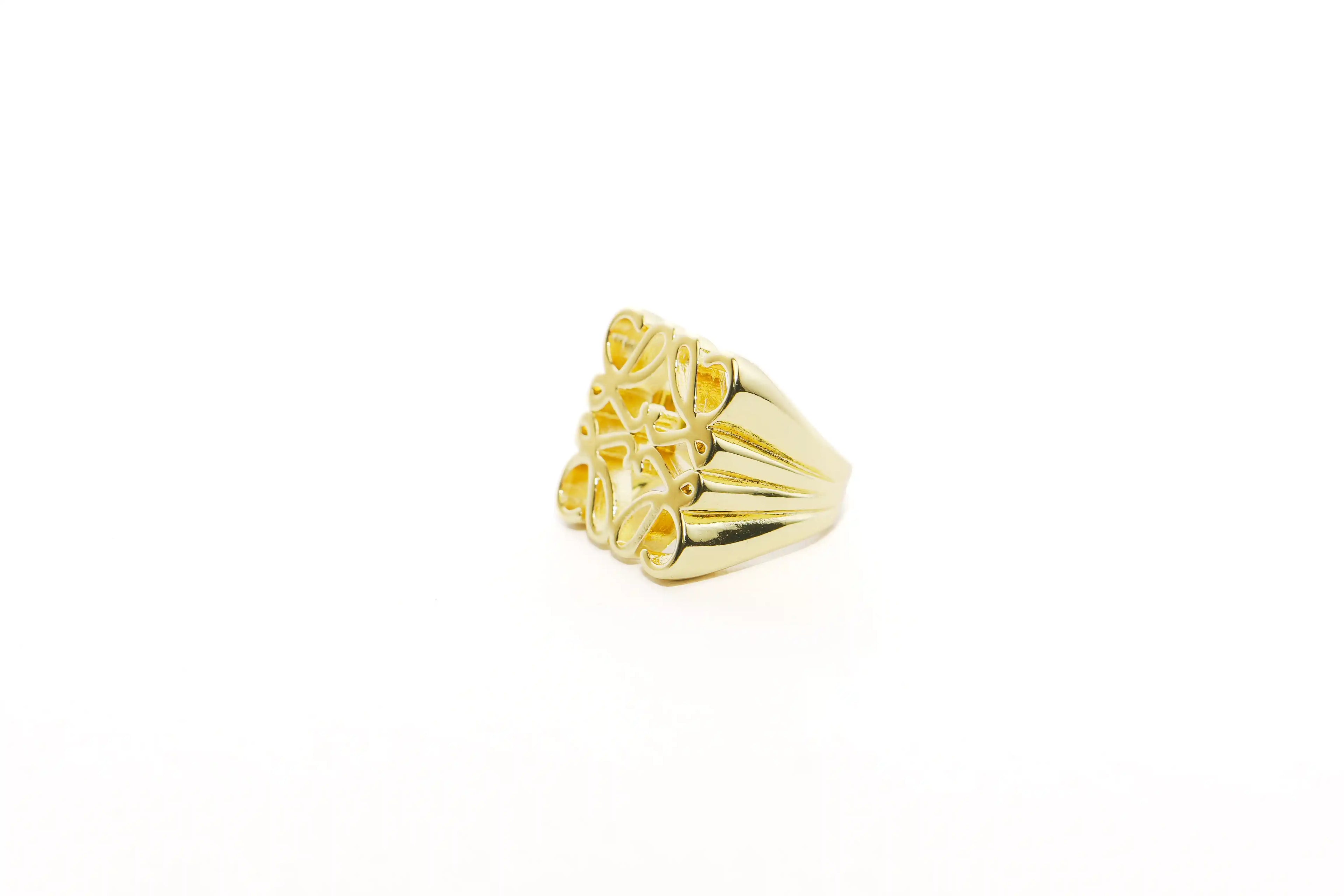 Gold Filigree Statement Ring
