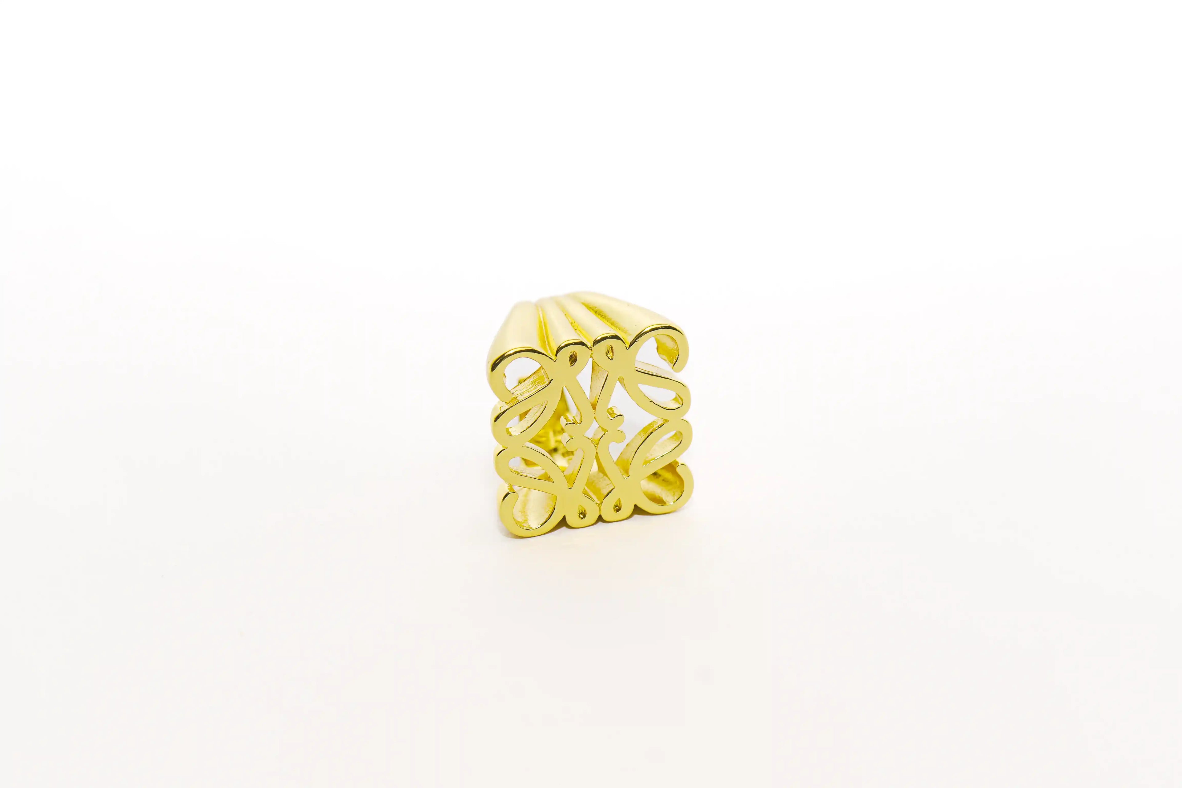 Gold Filigree Statement Ring