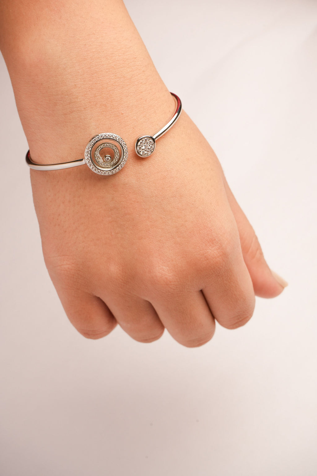 Alphabet CHPRD Platinum Pearl CZ Bracelet | Designer Fashion Bracelet