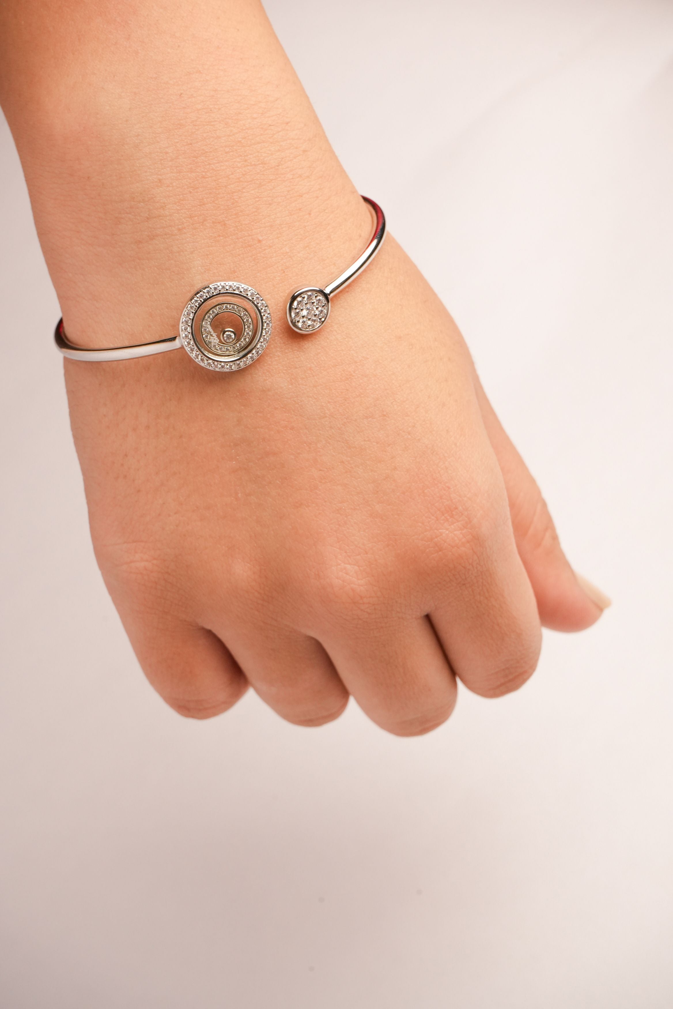 Alphabet CHPRD Platinum Pearl CZ Bracelet | Designer Fashion Bracelet