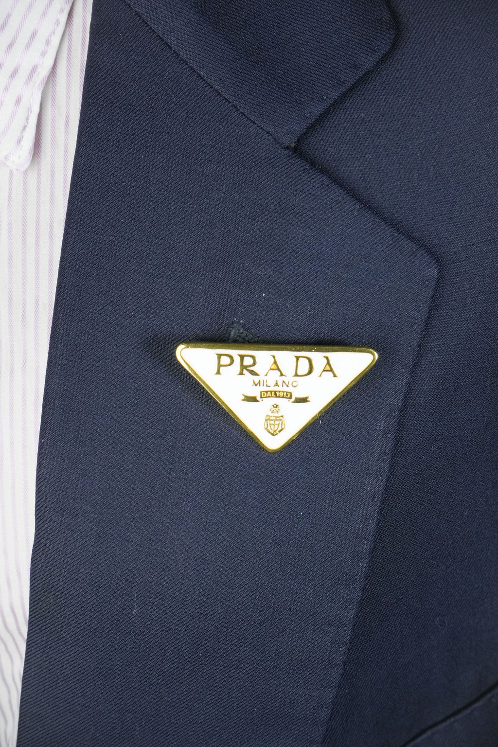 Alphabet P Cream Enamel Gold Plated Brooch | Statement Letter Pin for Women