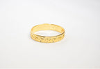 Alphabet CD Gold Textured Bracelet