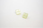 Green enamel and pearl earrings
