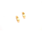 Gold Alphabet DG Hoop Earrings