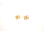 Gold Alphabet DG Stud Earrings