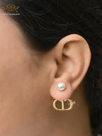 Alphabet CD and pearl bomber studs matt
