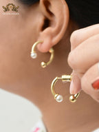 Sleek gold hoop