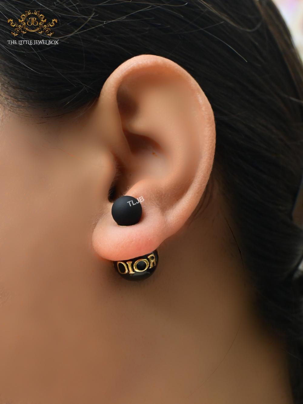 Alphabet CD matt black bomber studs