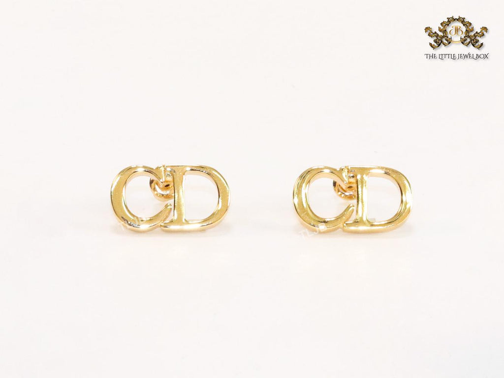 Alphabet CD gold studs