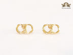 Alphabet CD gold studs