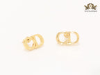 Alphabet CD gold studs