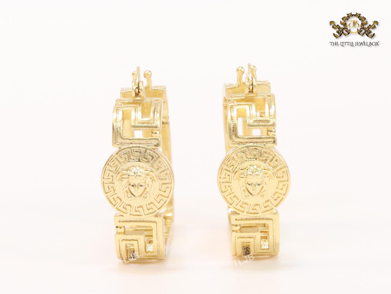 Medusa square hoops 25 mm