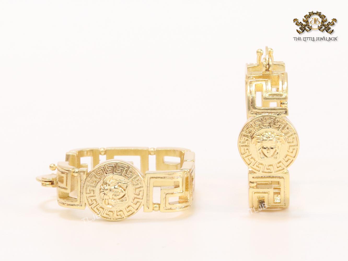 Medusa square hoops 25 mm