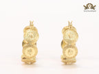 Medusa coined hoops 25 mm