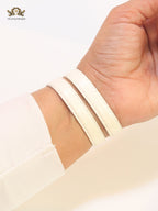 Serpentine white belt bracelet