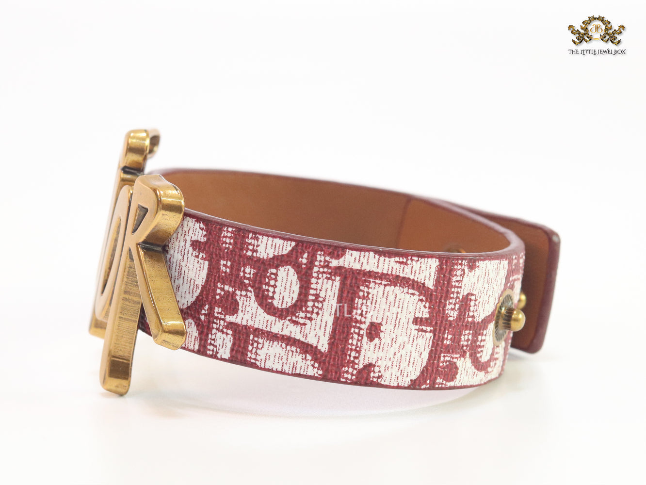 Alphabet D Red Strap Bracelet